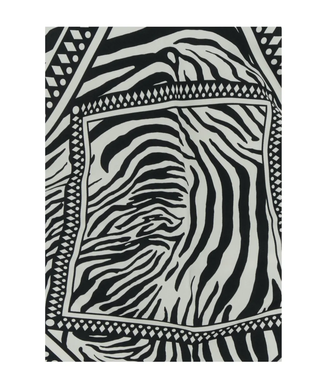 Zebra Foulard Print Top