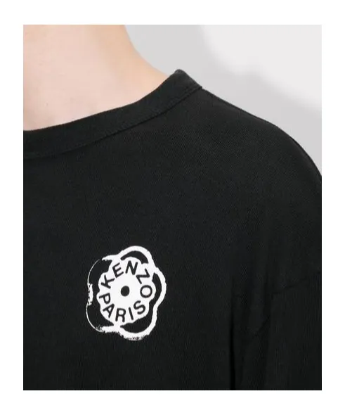 Long Sleeve T-Shirt In Cotton Boke Flower 2.0