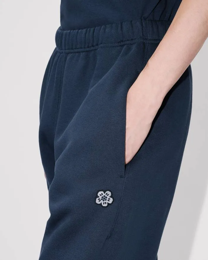 Embroidered Jogpants In Cotton Boke Flower