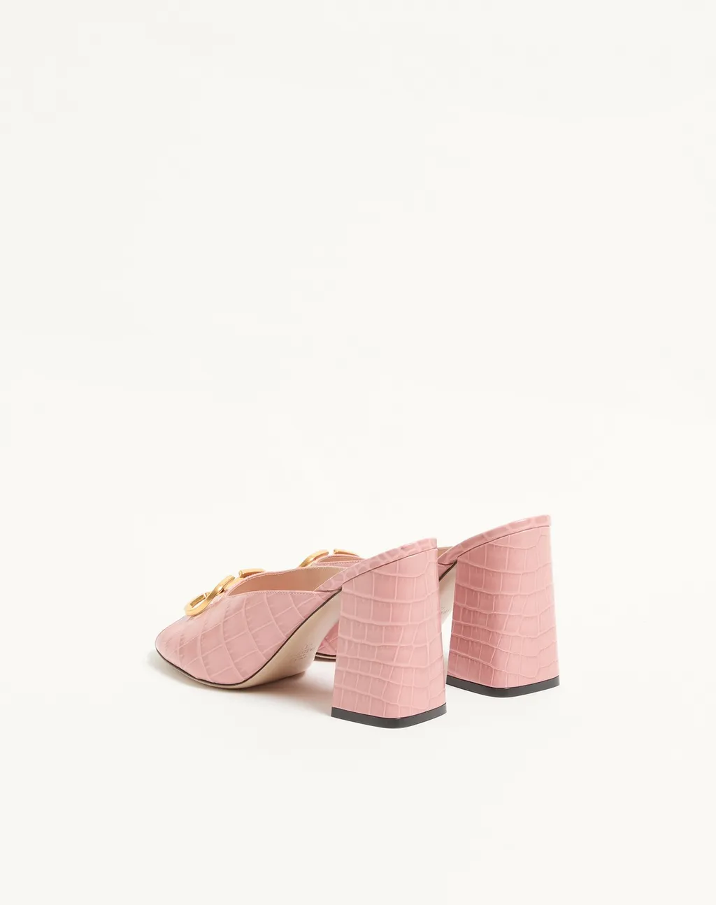 Vlogo Signature Slide Sandal In Printed Calfskin 95Mm