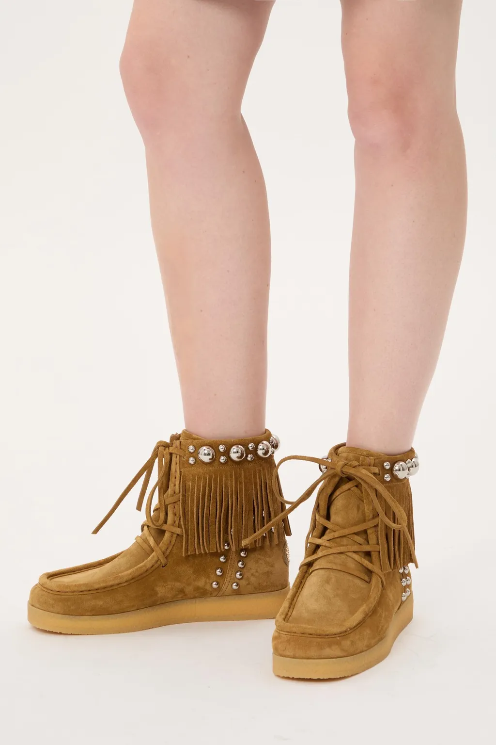 Round-Toe Ankle Boots