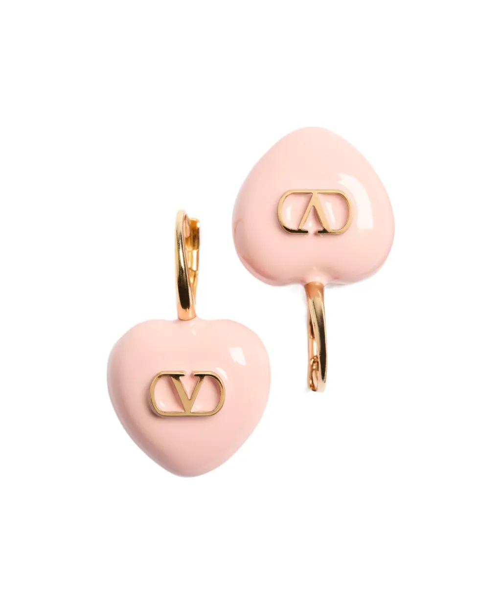 Coeur Royal Metal And Enamel Earrings