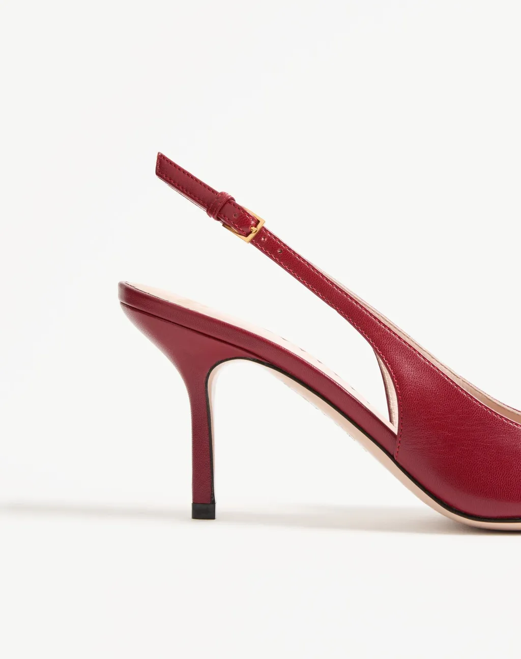 Bepointy Slingback Pump In Patent Leather And Kidskin 80Mm