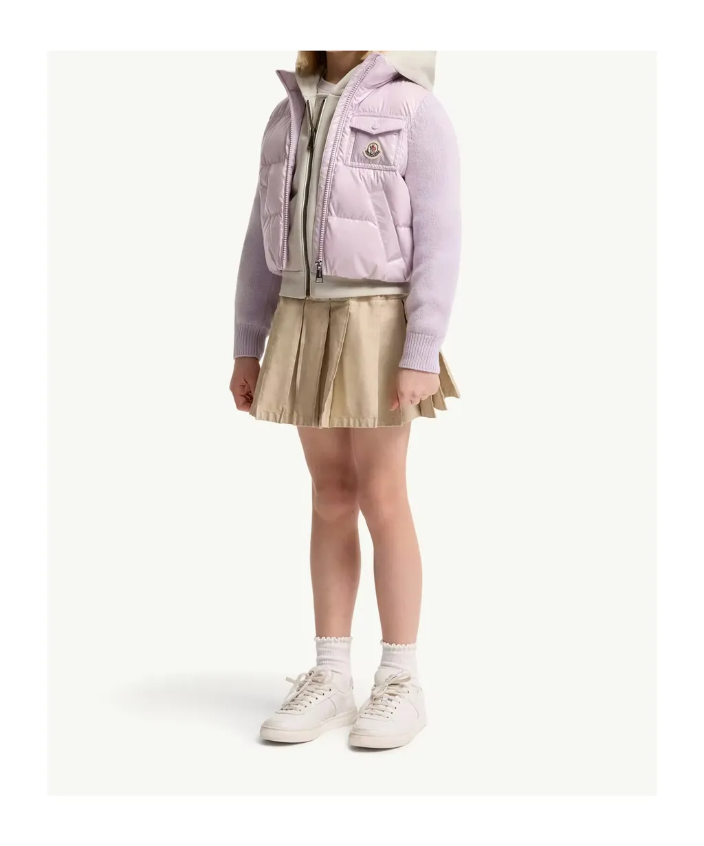 Wool Padded Zip-Up Cardigan