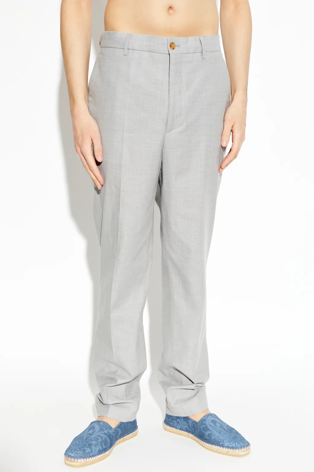 Etro Tapered Creased Pants