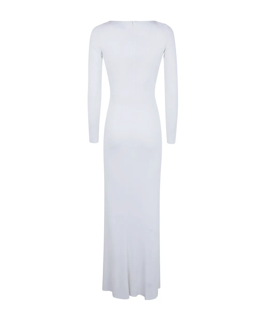 Gold-Tone Hardware Maxi Dress