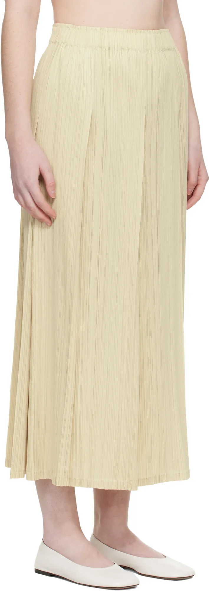 Pleated Midi Skirt