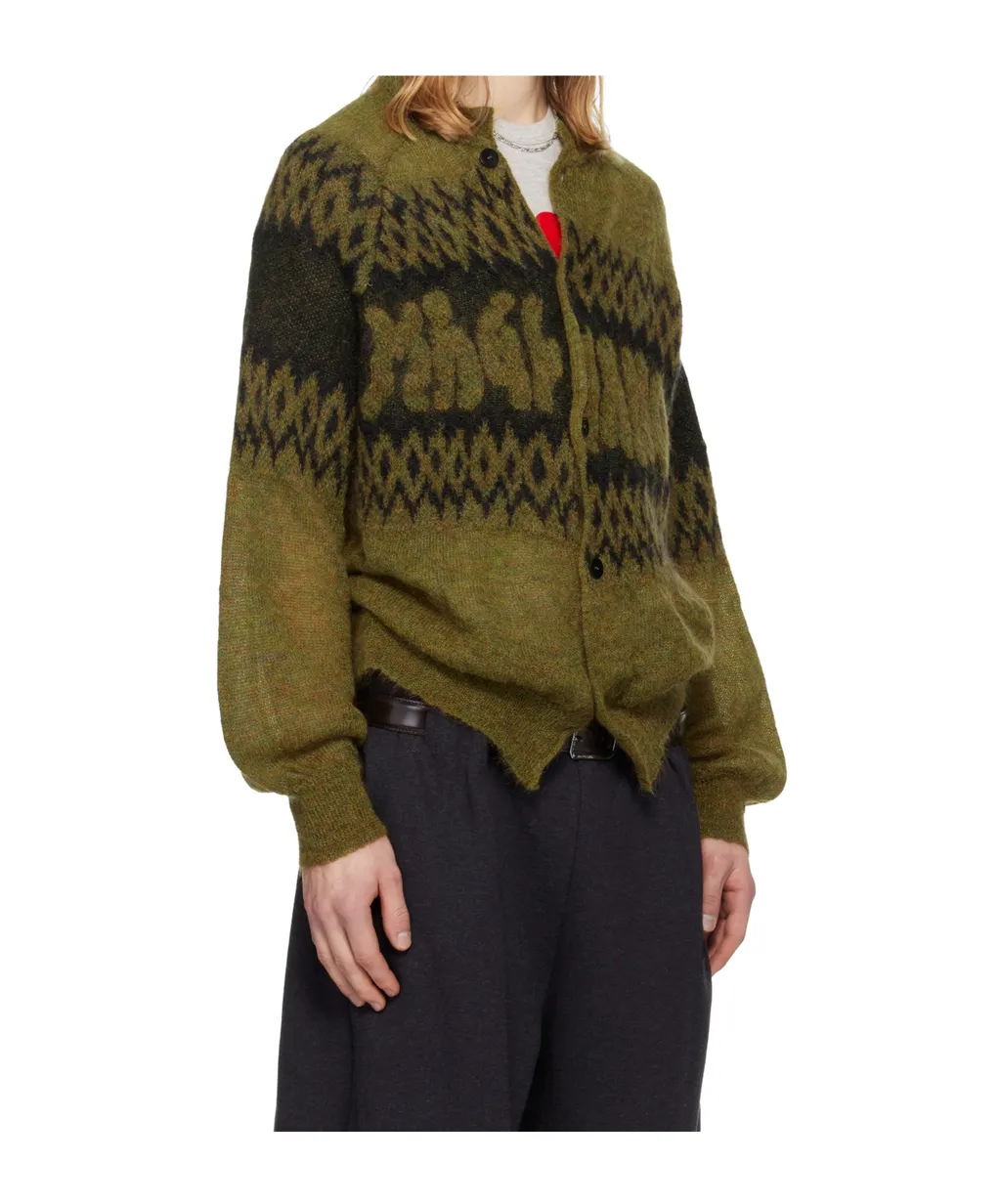Button-Down Long-Sleeved Knitwear