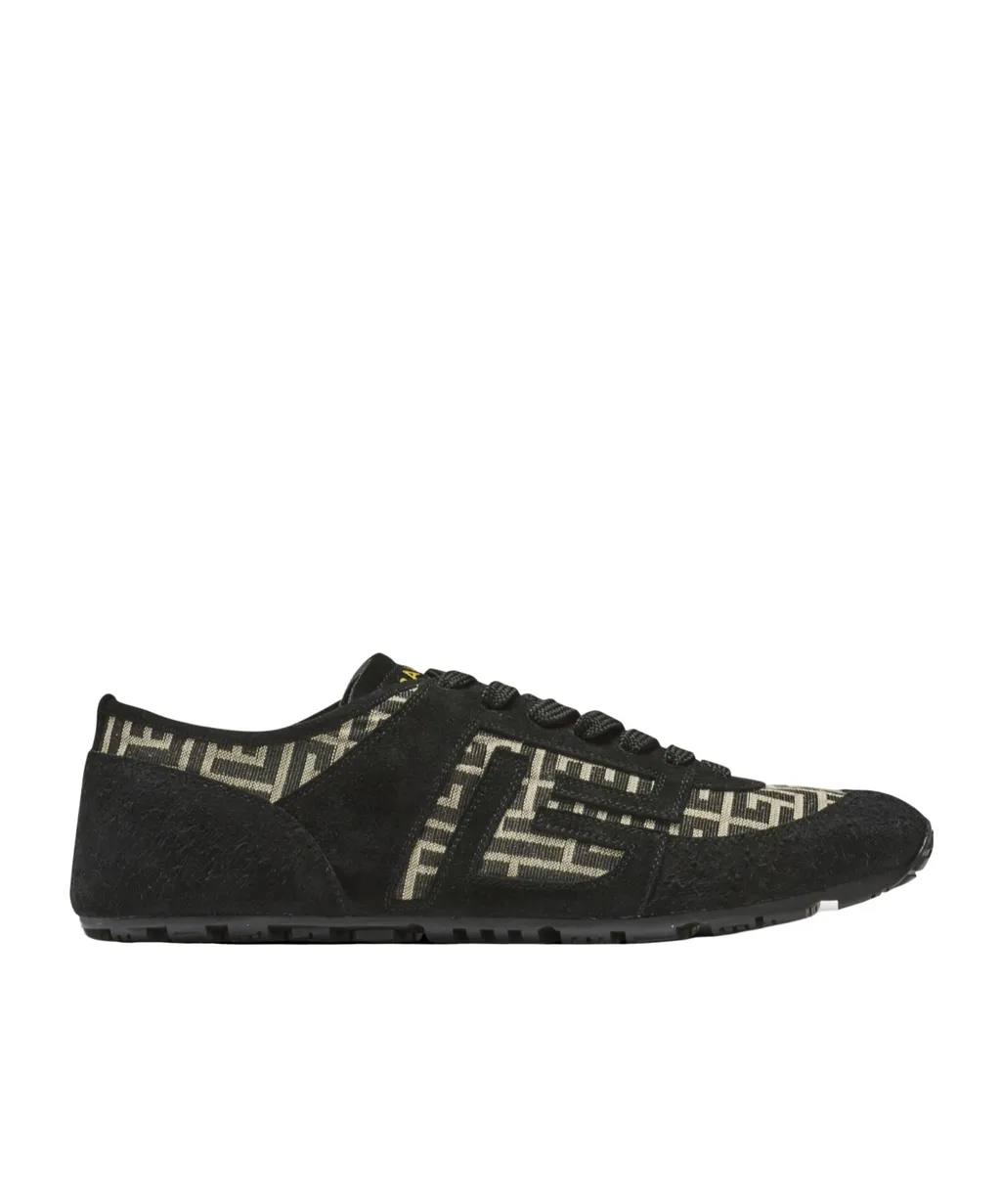 Balmain Racer 45 Monogram Low-Top Sneakers
