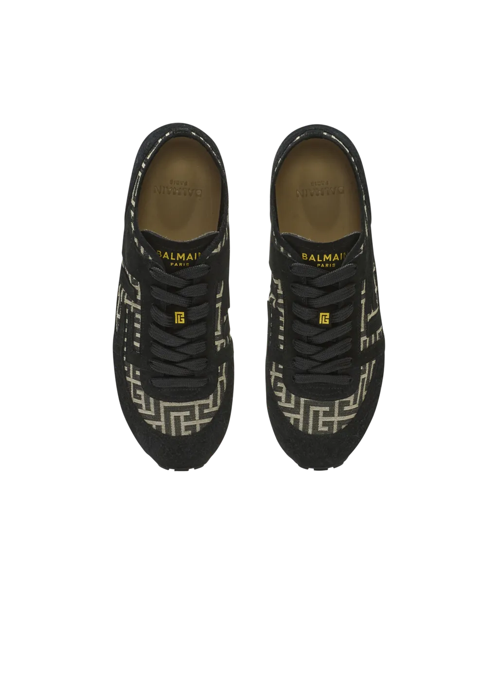Balmain Racer 45 Monogram Low-Top Sneakers