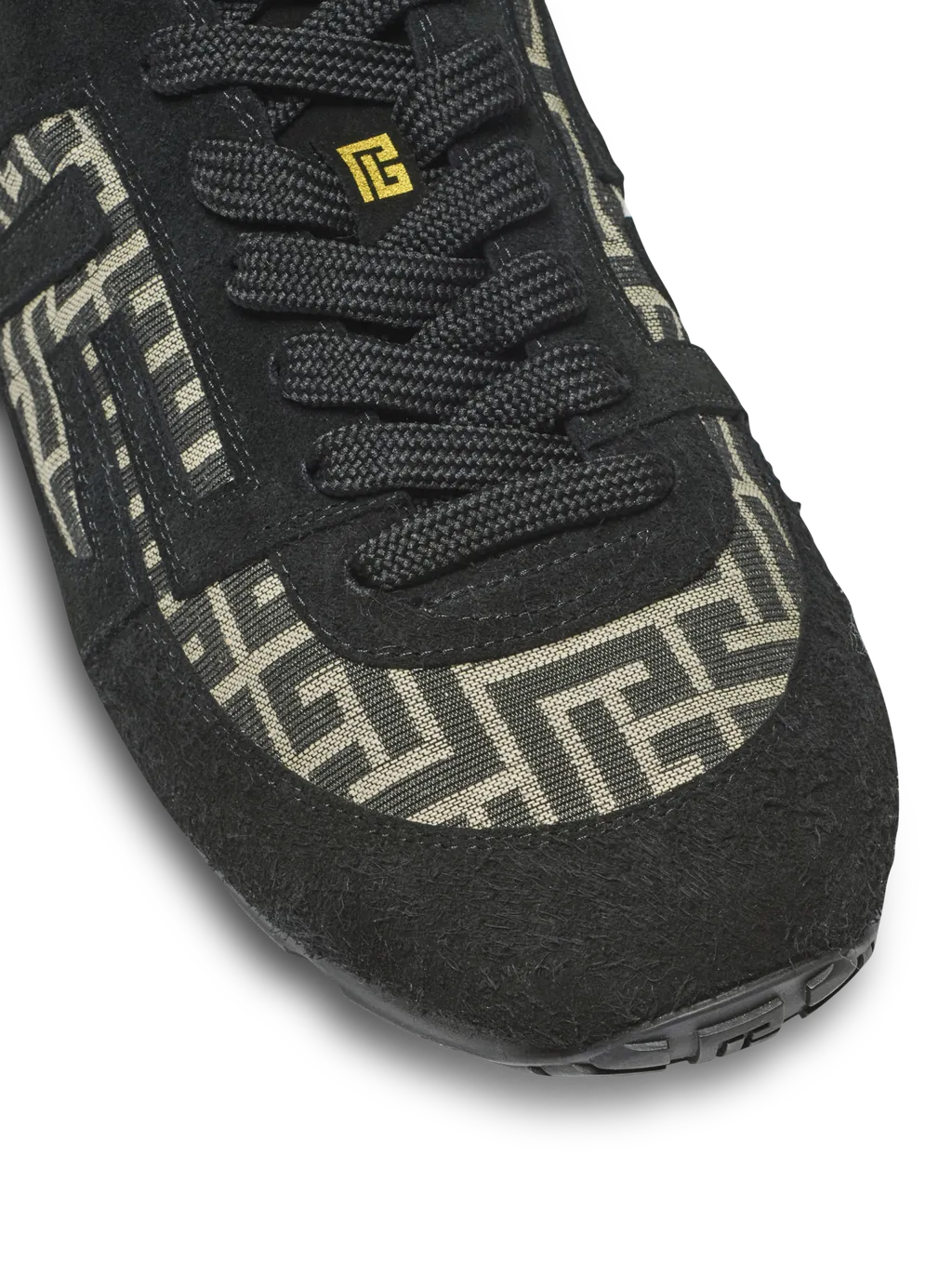 Balmain Racer 45 Monogram Low-Top Sneakers