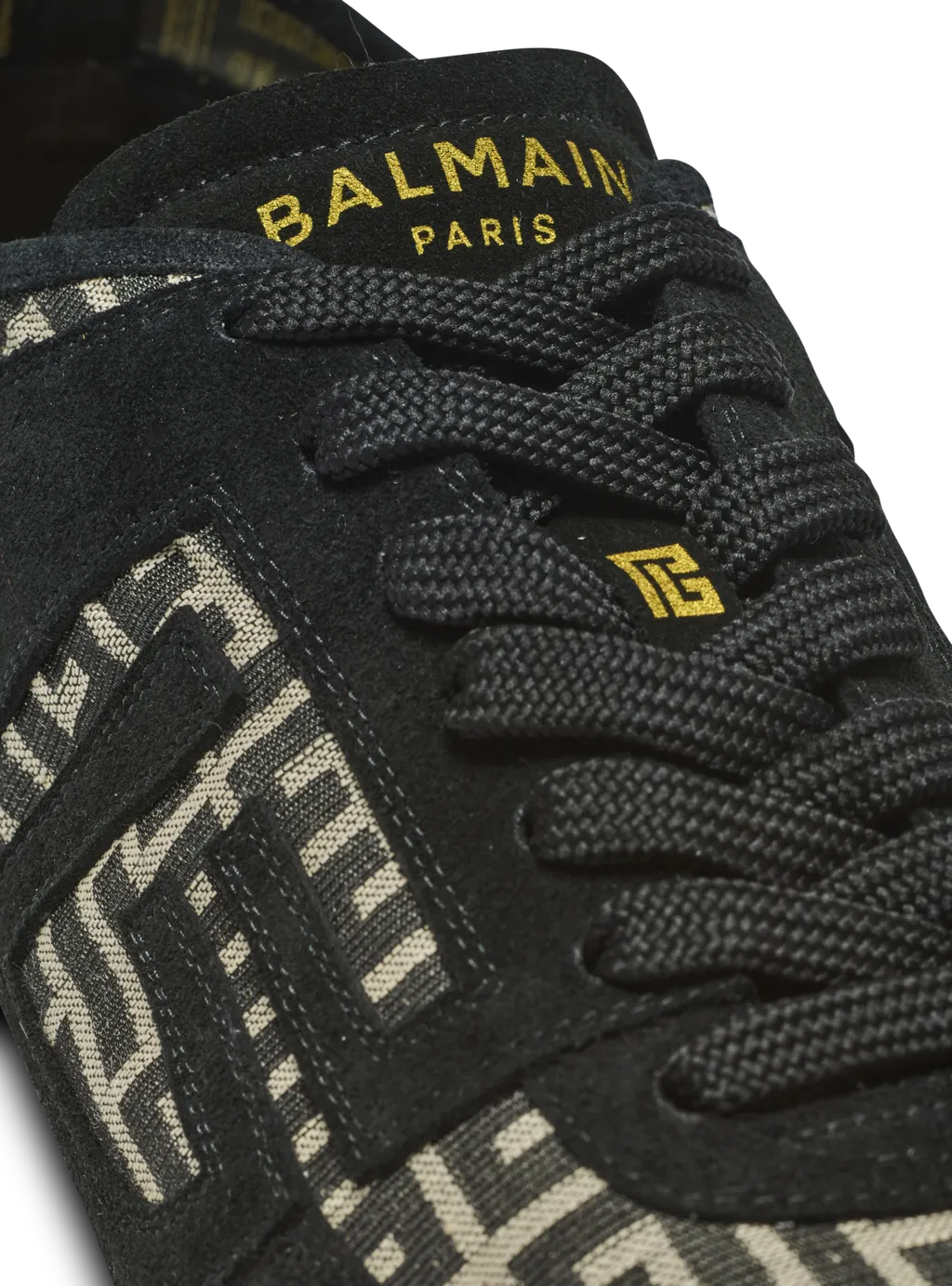 Balmain Racer 45 Monogram Low-Top Sneakers