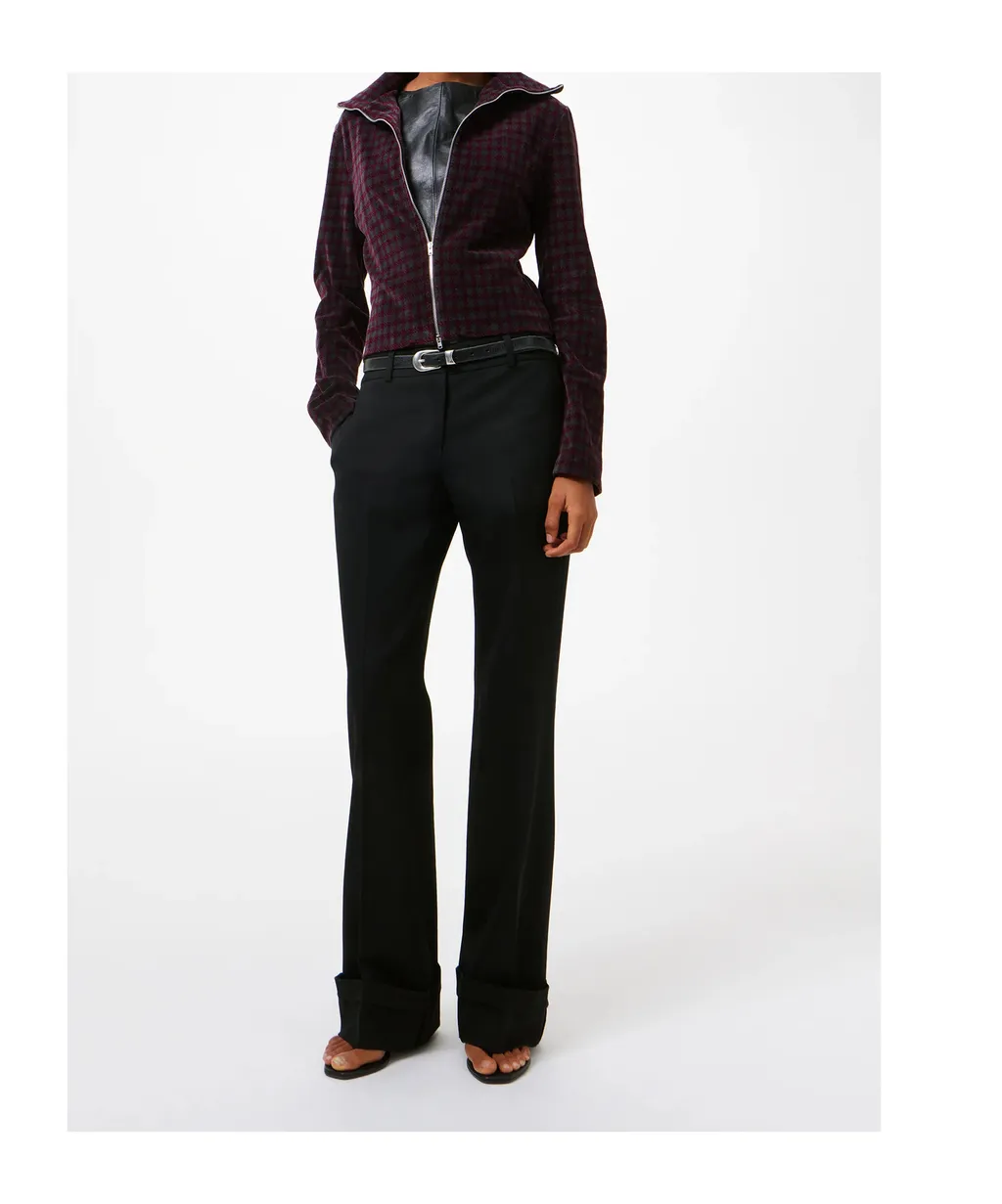 Zip-Up Patterned Cardigan