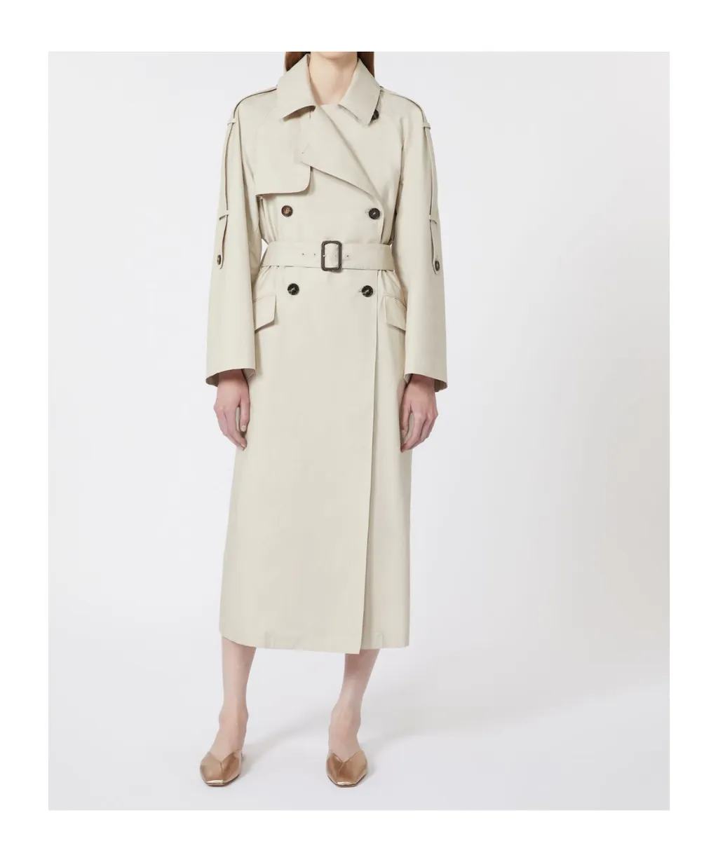 Long-Sleeved Trench Coat