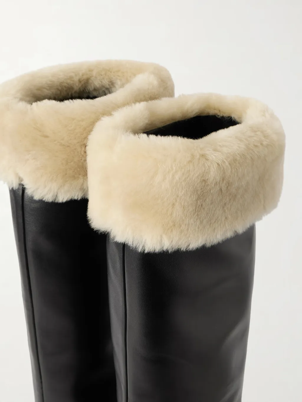 Downtown Shearling-Trim Knee-High Boots