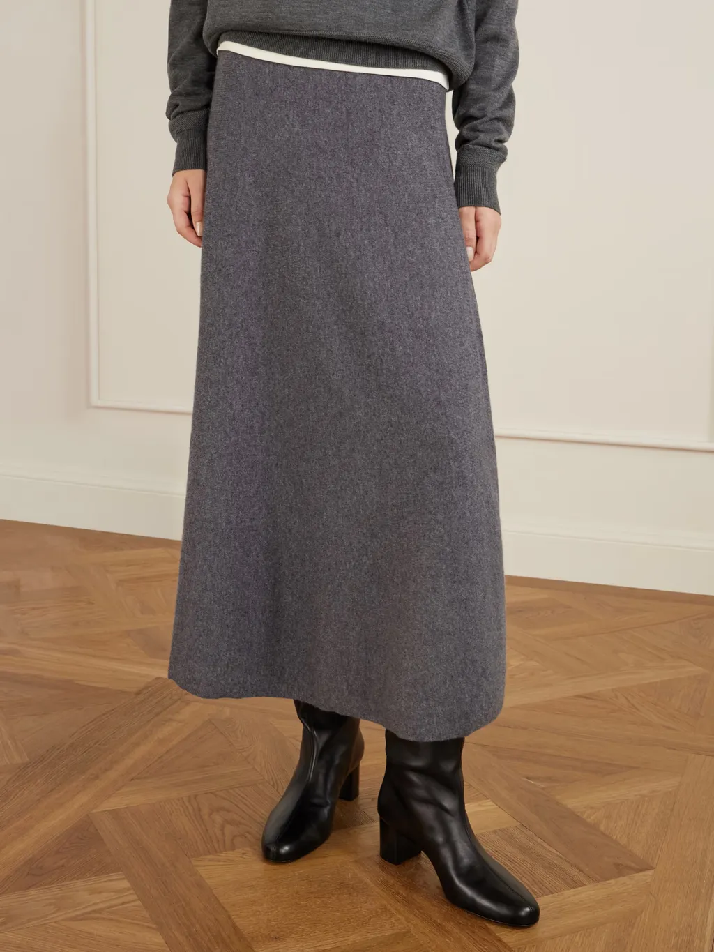 Downtown Shearling-Trim Knee-High Boots