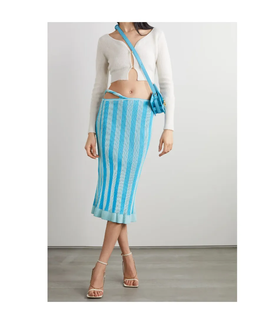 Gradient Stripe Skirt