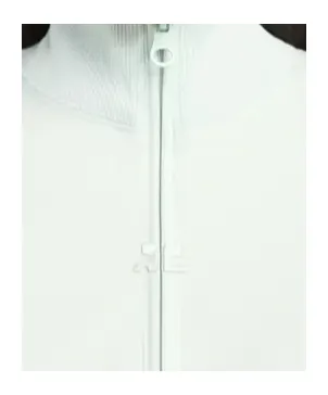 Zip-Up Logo-Detail Sweatshirt