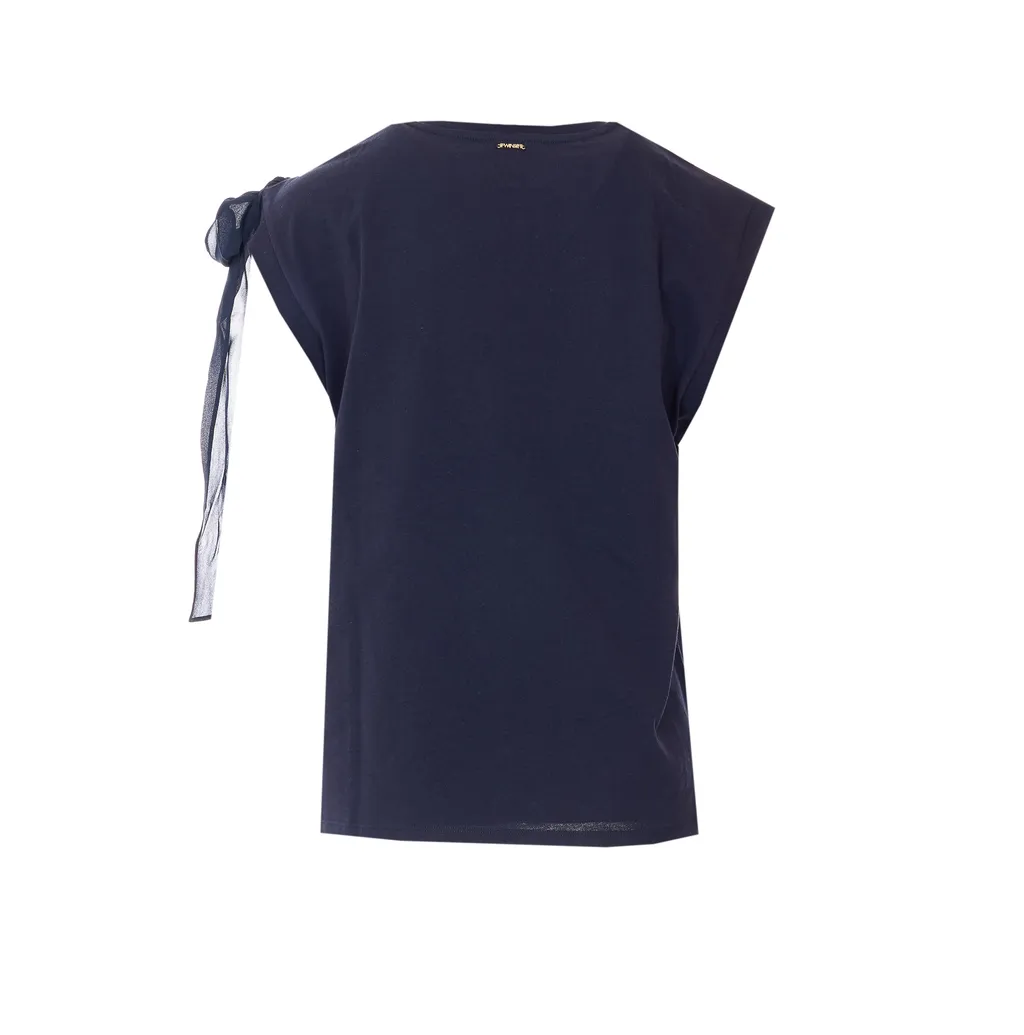 Twinset Sleeveless Bow Detail T-Shirt