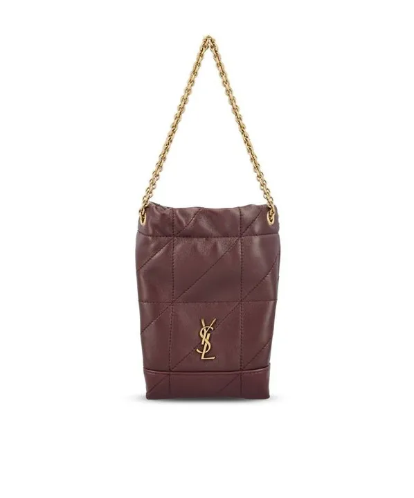Saint Laurent Logo Plaque Chained Shoulder Bag
