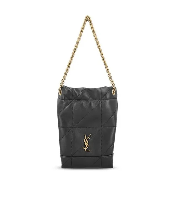 Saint Laurent Logo Plaque Chained Shoulder Bag
