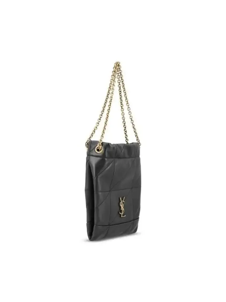 Saint Laurent Logo Plaque Chained Shoulder Bag
