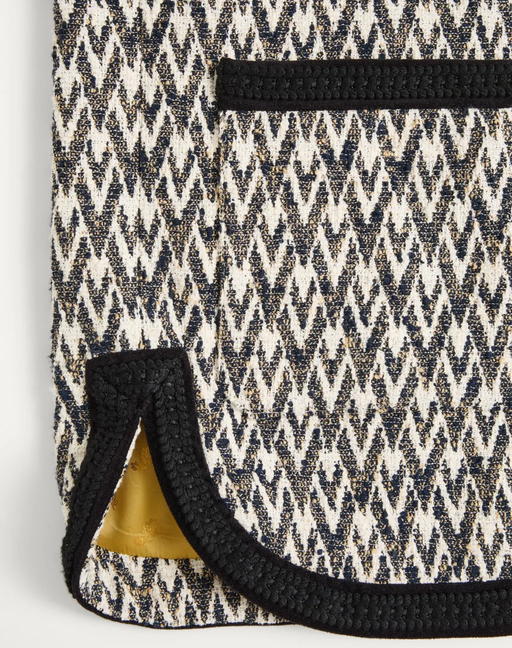 Jacquard Embellished Trim Jacket