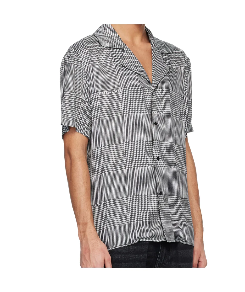 Balmain Houndstooth Short-Sleeve Shirt