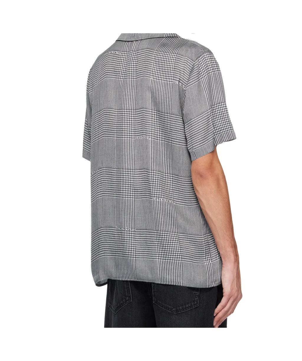 Balmain Houndstooth Short-Sleeve Shirt