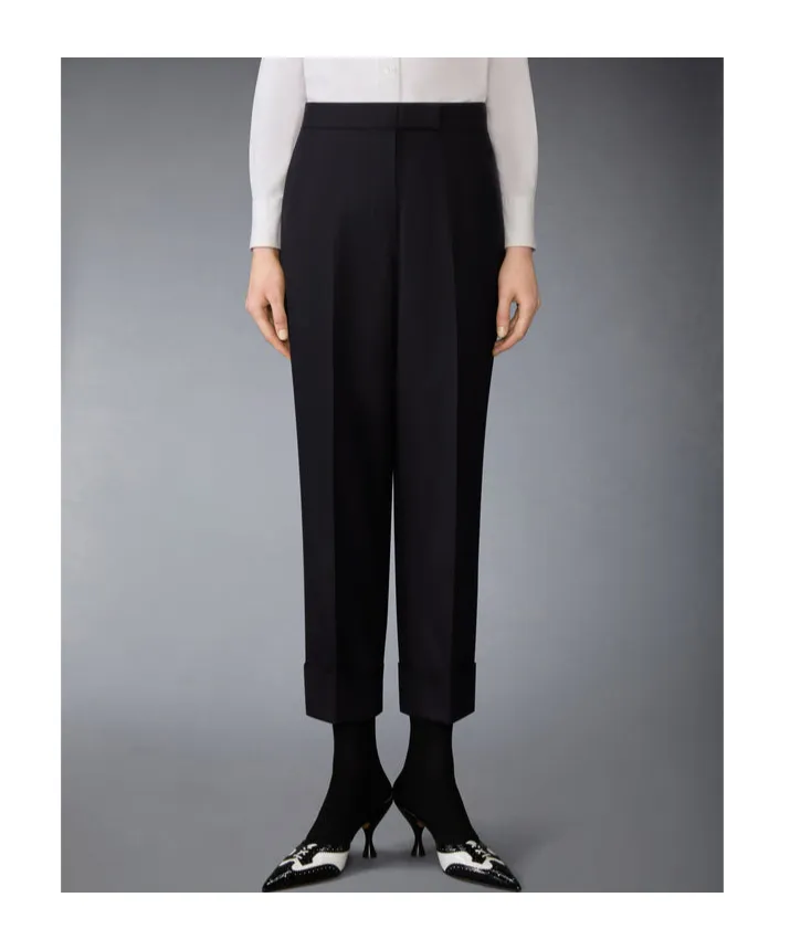 Tuxedo Stripe Wool Trousers