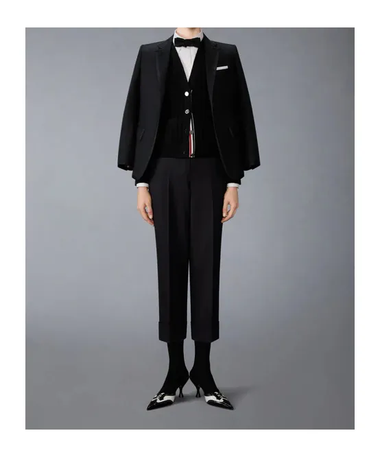 Tuxedo Stripe Wool Trousers