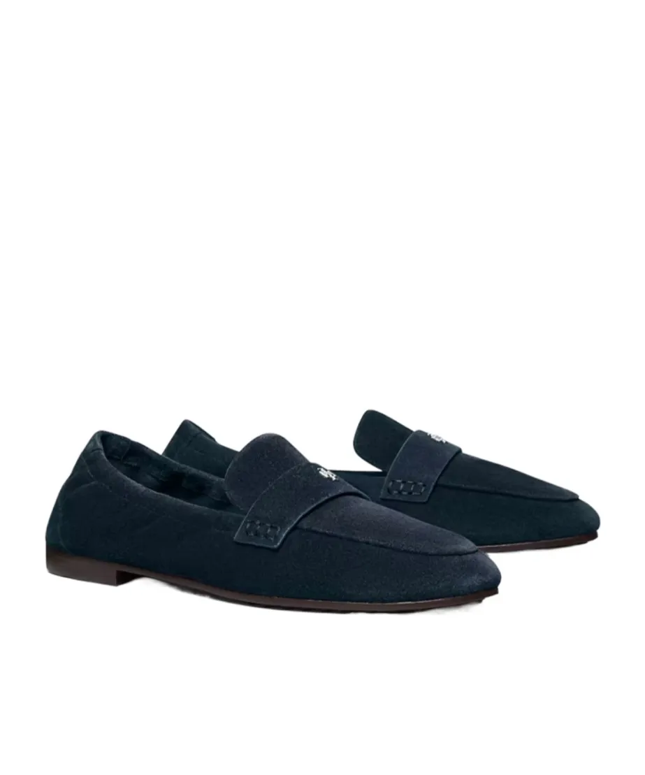 Penny-Strap Suede Loafers