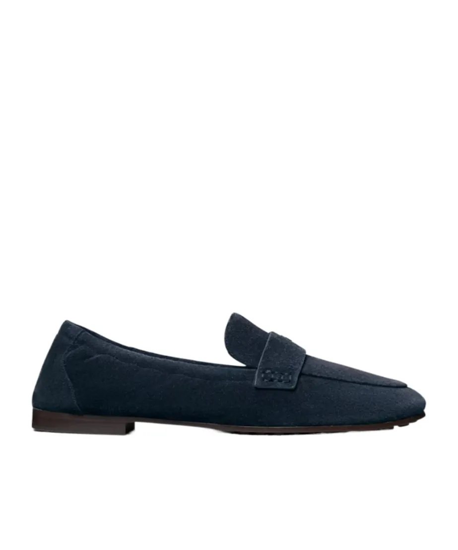 Penny-Strap Suede Loafers