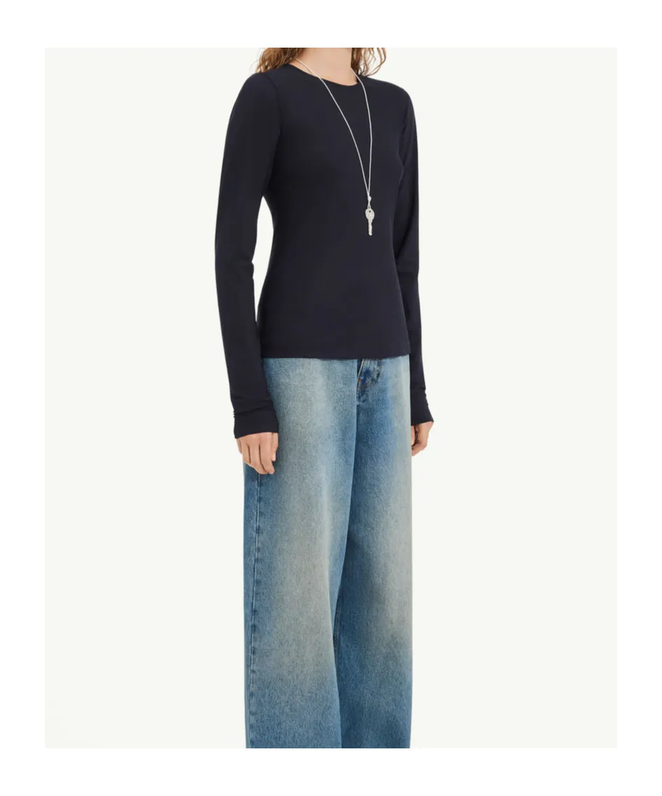 Mm6 Maison Margiela Long Sleeved Crewneck Top