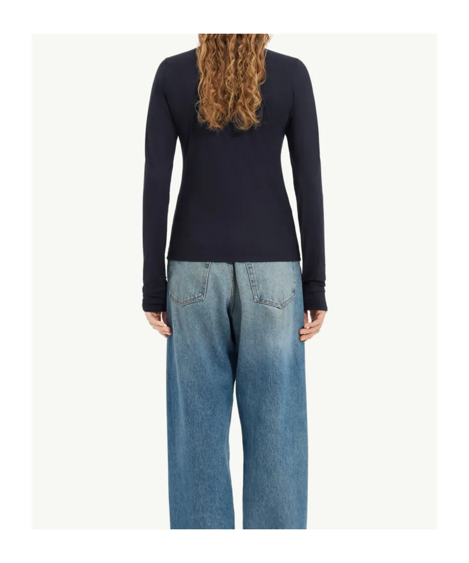 Mm6 Maison Margiela Long Sleeved Crewneck Top