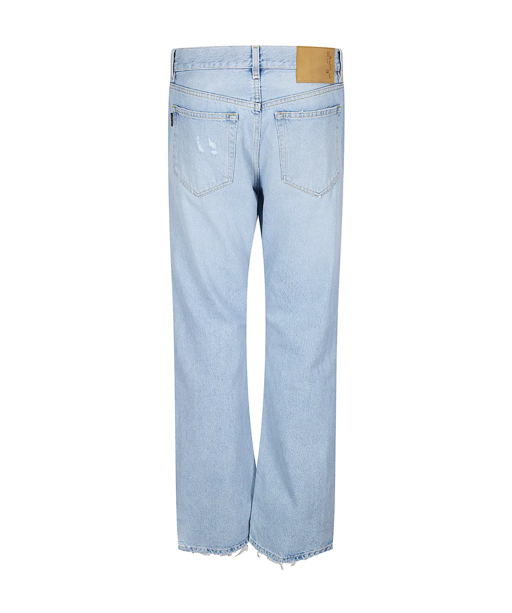 Haikure Logo Patch Straight-Leg Jeans