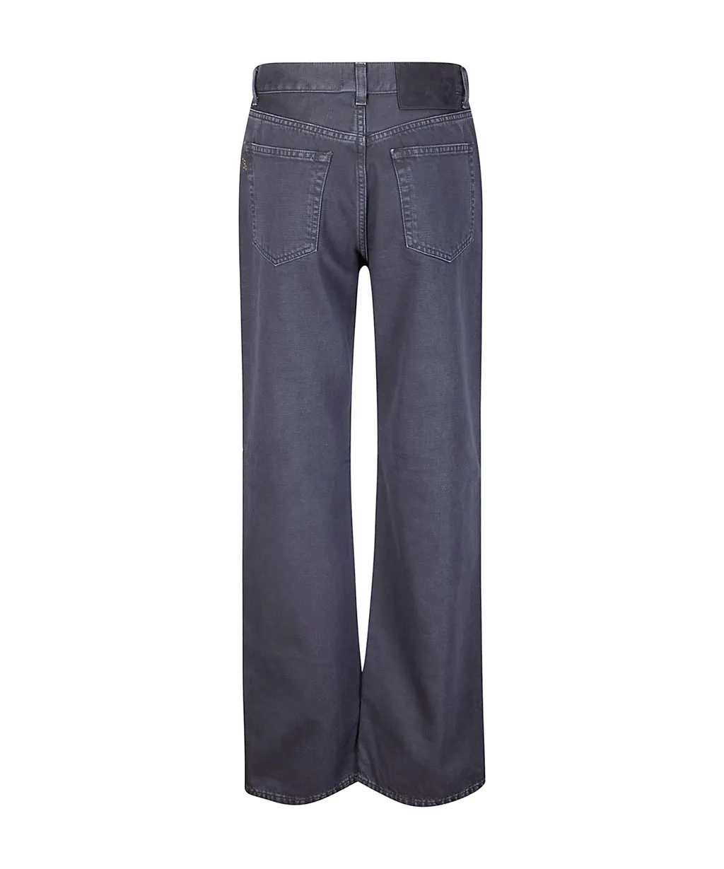Haikure Logo Patch Wide-Leg Jeans