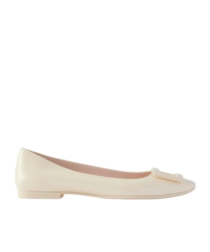 Roger Vivier Logo Embossed Flat Shoes