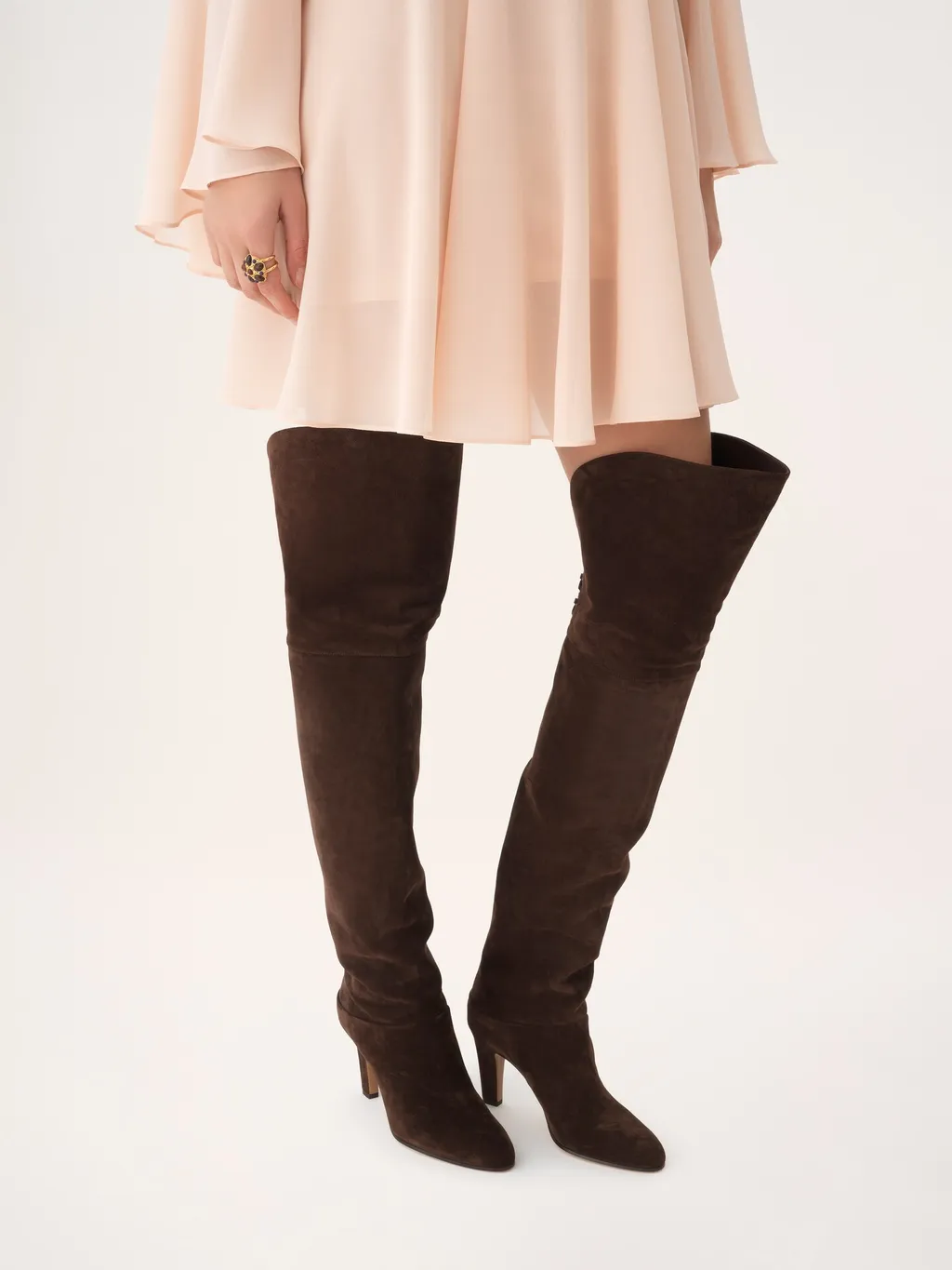 85Mm Eve Suede Over-The-Knee Boots