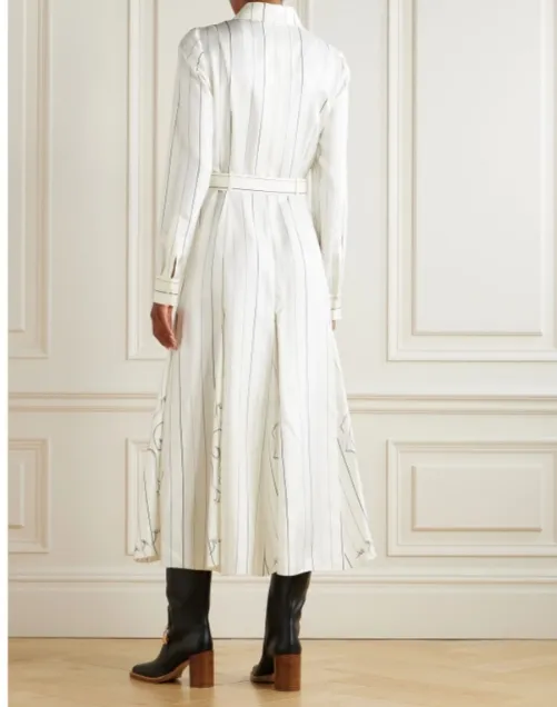 Collared Long-Sleeved Dress