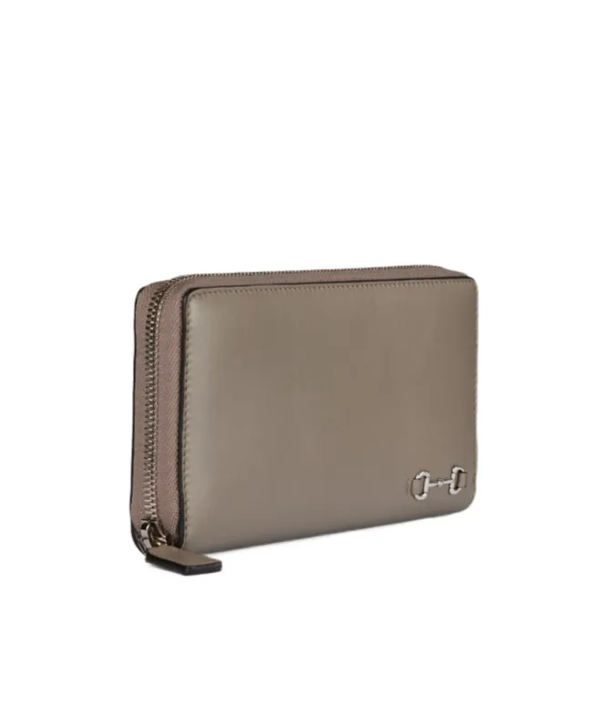 Zip Around Wallet With Horsebit
