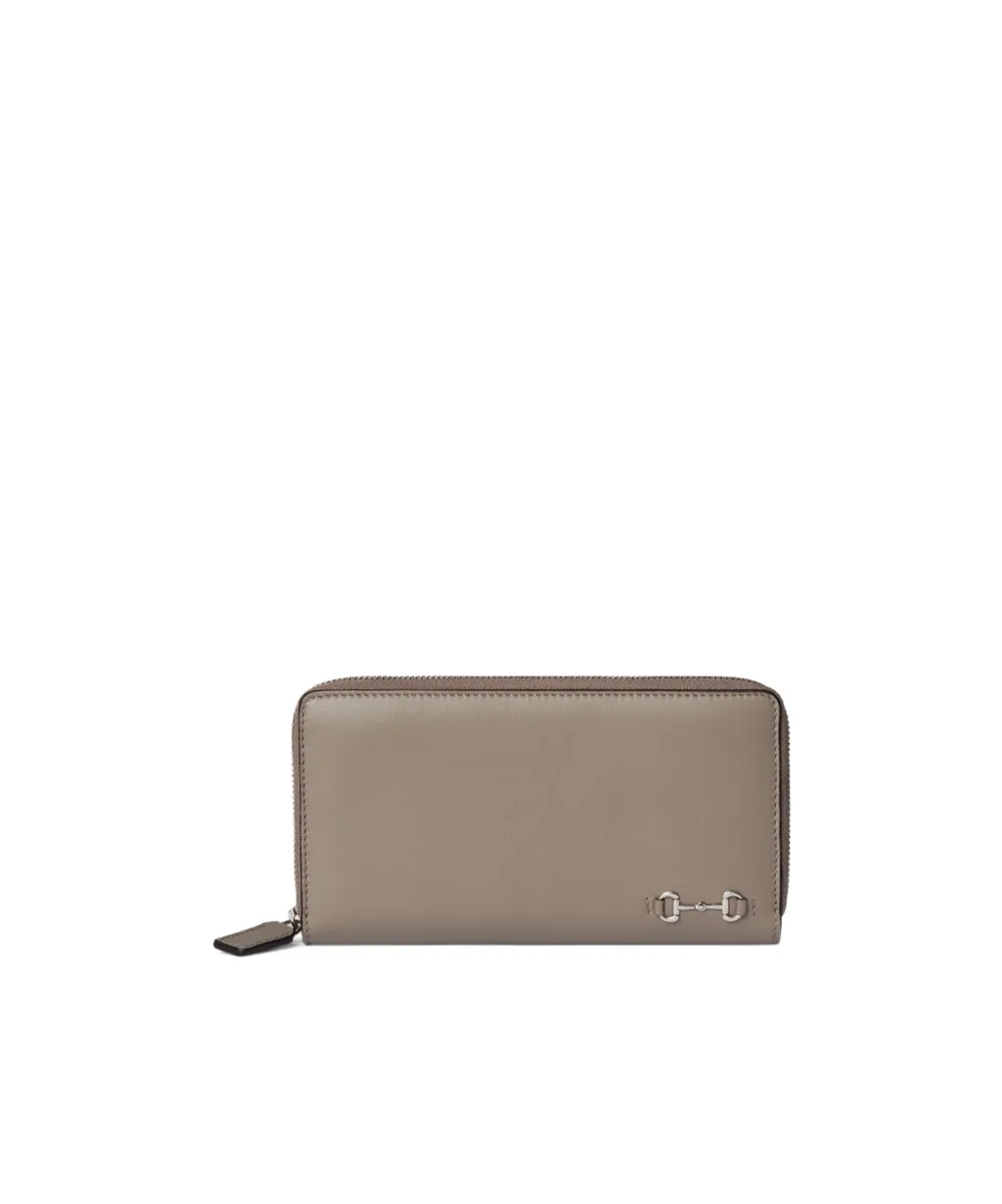 Zip Around Wallet With Horsebit