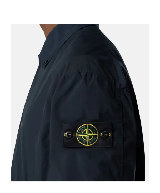 Stone Island Logo Patch Buttoned Jacket
