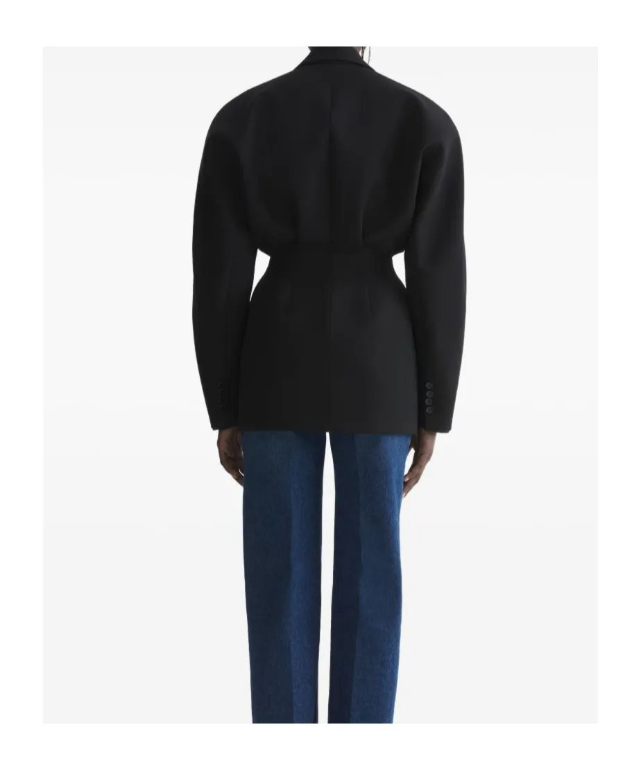 Mugler Single-Breasted Tailored Blazer