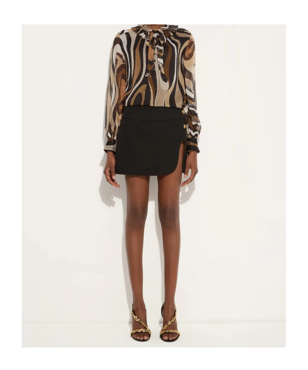 Buckled Belt Skirt