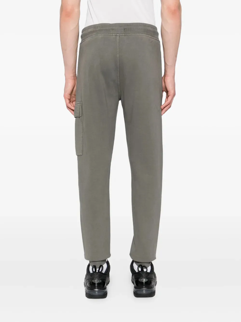 Brushed And Emerized Diagonal Fleece Cargo Lens Sweatpants