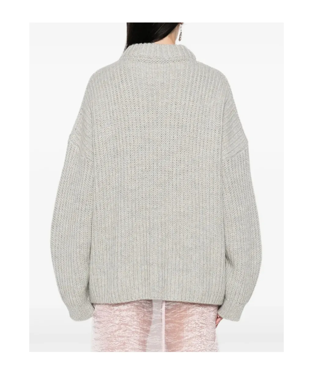 Cable-Knit Crew-Neck Sweater