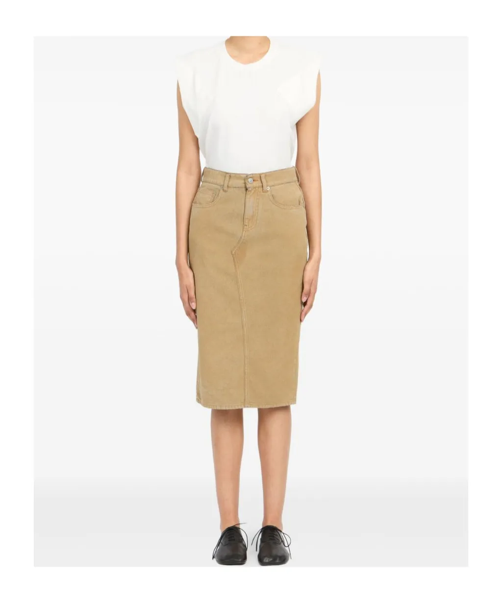 Seam Midi Skirt