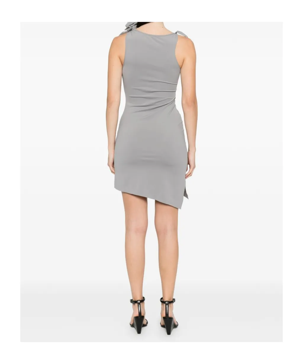 Bow-Detail Cutout Dress