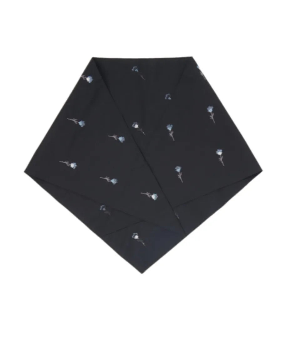 Floral Embroidered Scarf